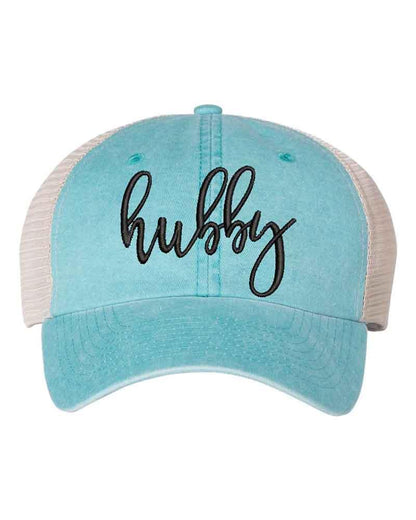 Embroidered Wifey/Hubby Trucker Hat – Anniversary Gift Cap
