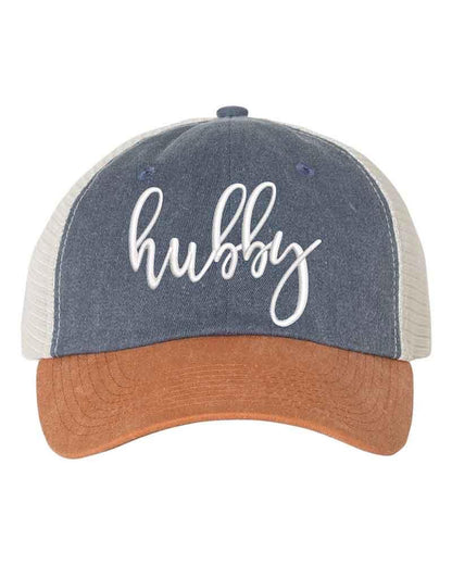 Embroidered Wifey/Hubby Trucker Hat – Anniversary Gift Cap